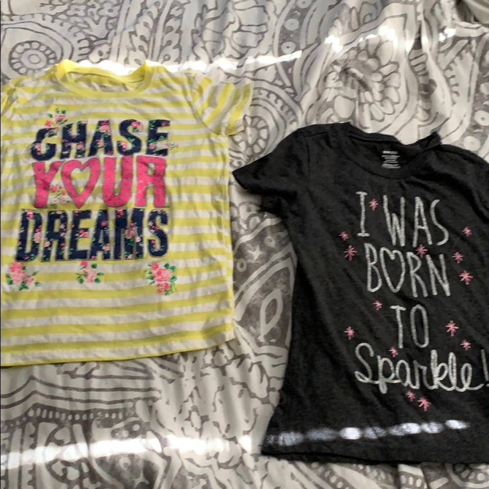 Girl graphic tees size 7/8